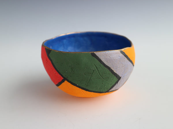 みこみあお茶碗                                      Mikomi Blue Tea Bowl