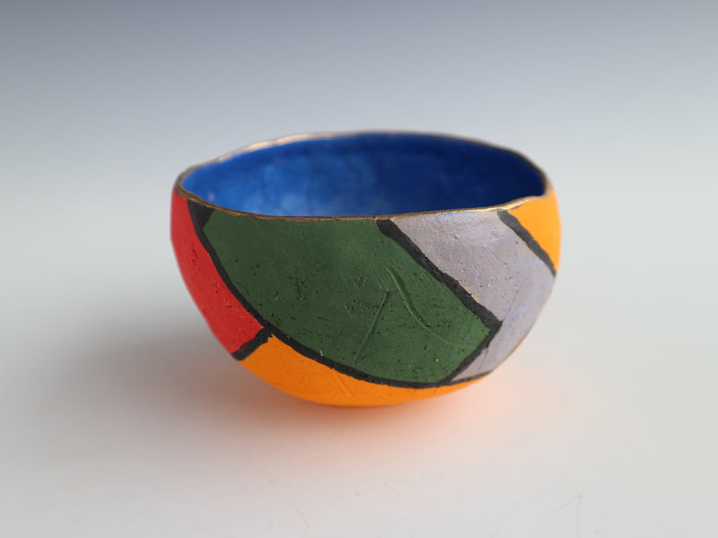 みこみあお茶碗                                      Mikomi Blue Tea Bowl