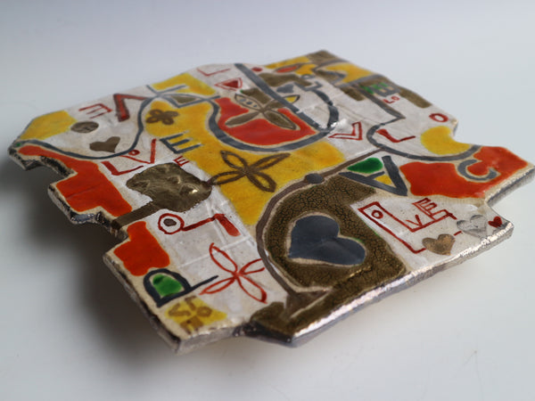 花・LOVE陶板　2　　　　　　　　　Flower & LOVE Panel 2