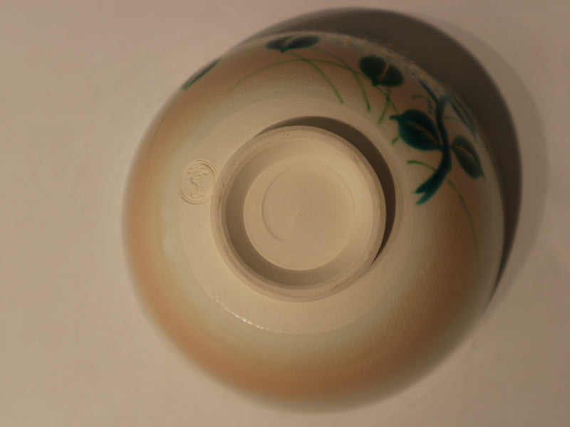 御本手金彩紫陽花 茶盌