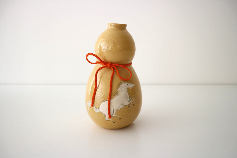 干支・瓢箪から駒　花器