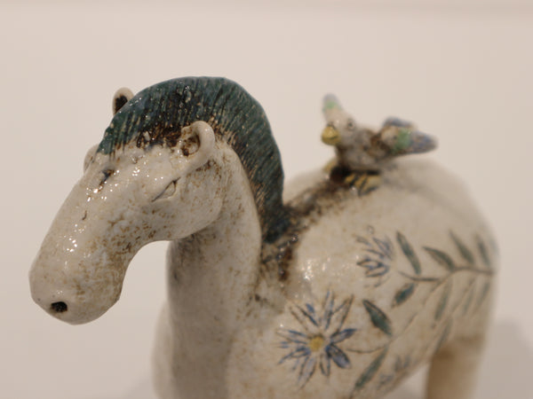 干支・馬と小鳥 置物 – Tohgoro Kyoto