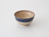 ご飯茶碗　色絵コマ筋