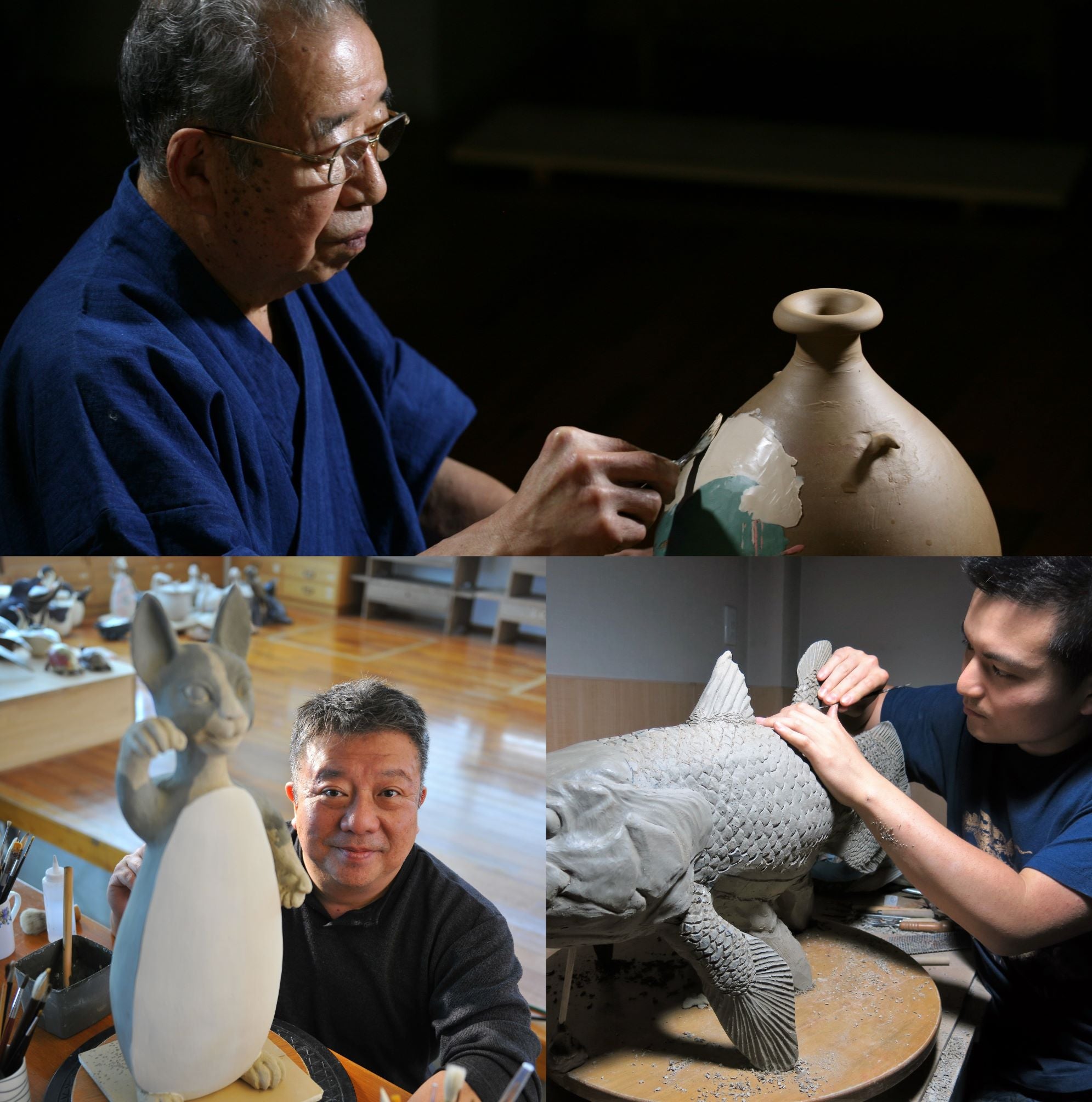 京焼・清水焼　今井政之 作　刷毛目　茶碗　無傷　合箱。 受け継がれる情熱 今井政之/眞正/完眞｜京焼・清水焼のうつわ 東五六