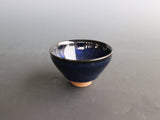 Green Blue Tenmoku Sake Cup｜Koji KAMADA