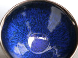Green Blue Tenmoku Sake Cup｜Koji KAMADA