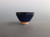 Green Blue Tenmoku Sake Cup｜Koji KAMADA